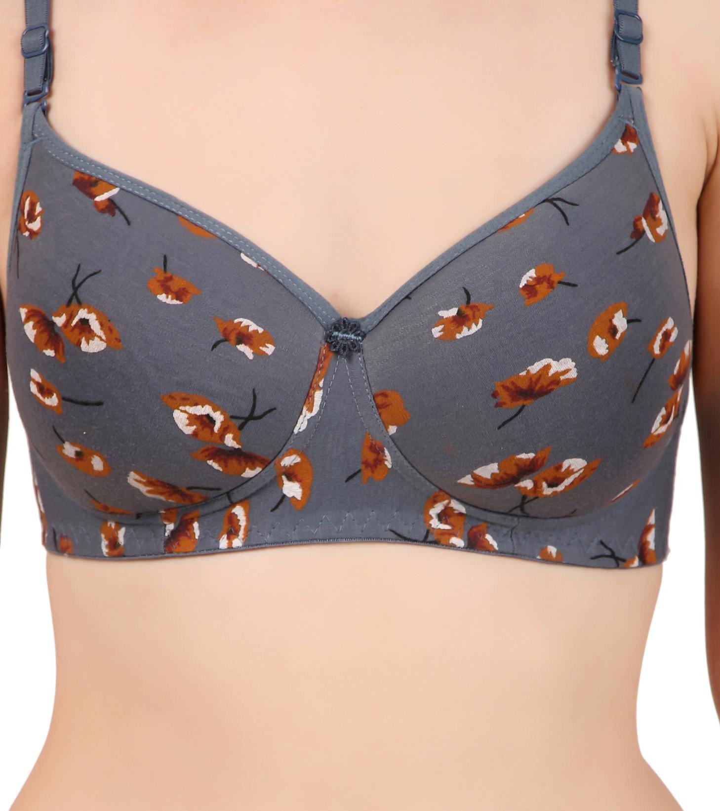 Seamless Regular Strap Full Coverage Padded Bra