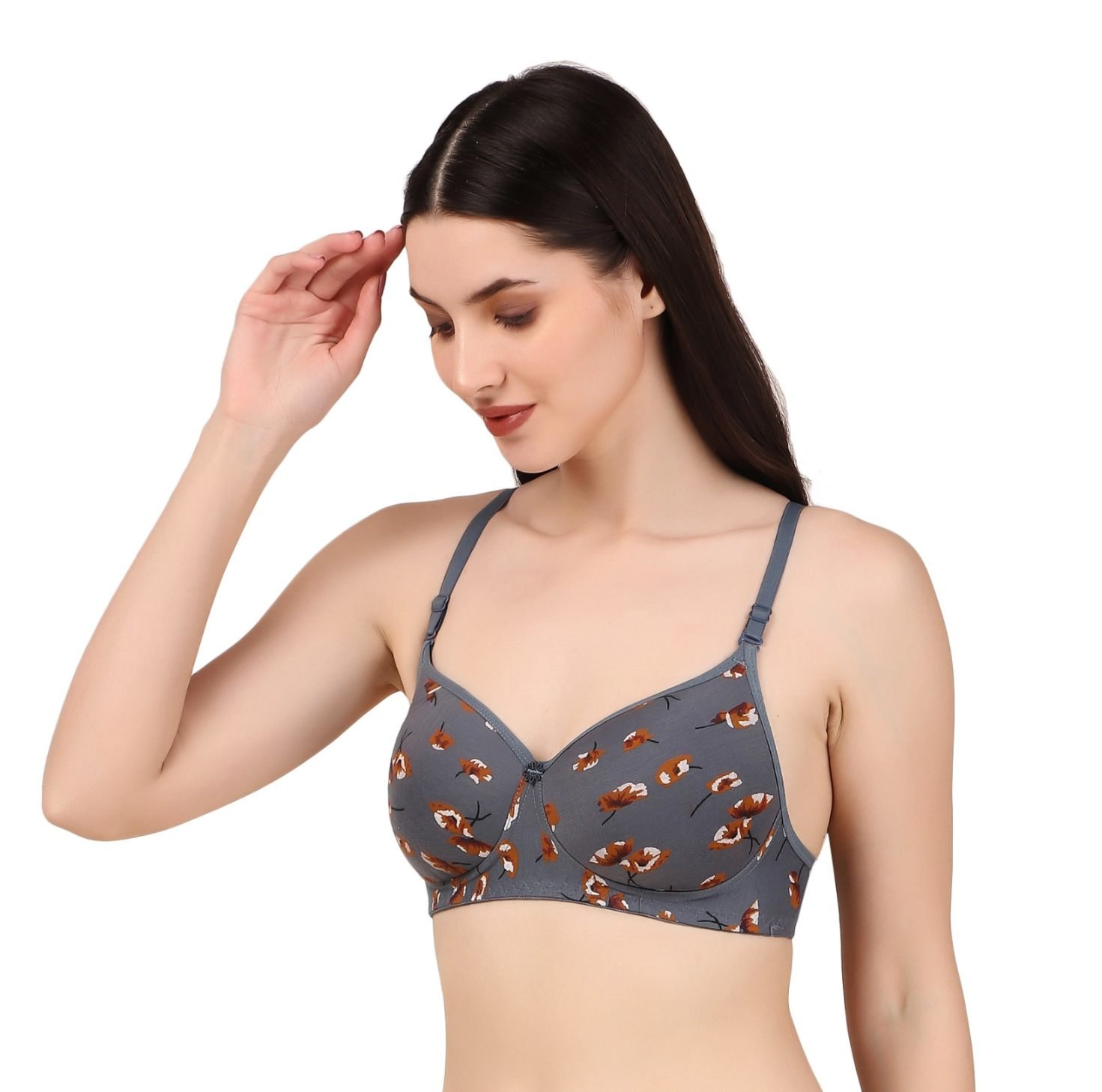 Seamless Regular Strap Full Coverage Padded Bra