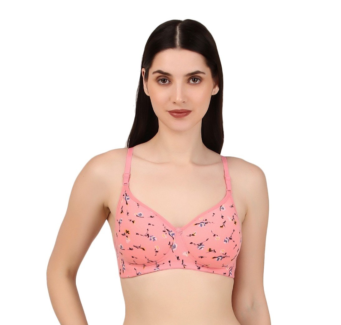 Seamless Printed Lightly Padded Bra