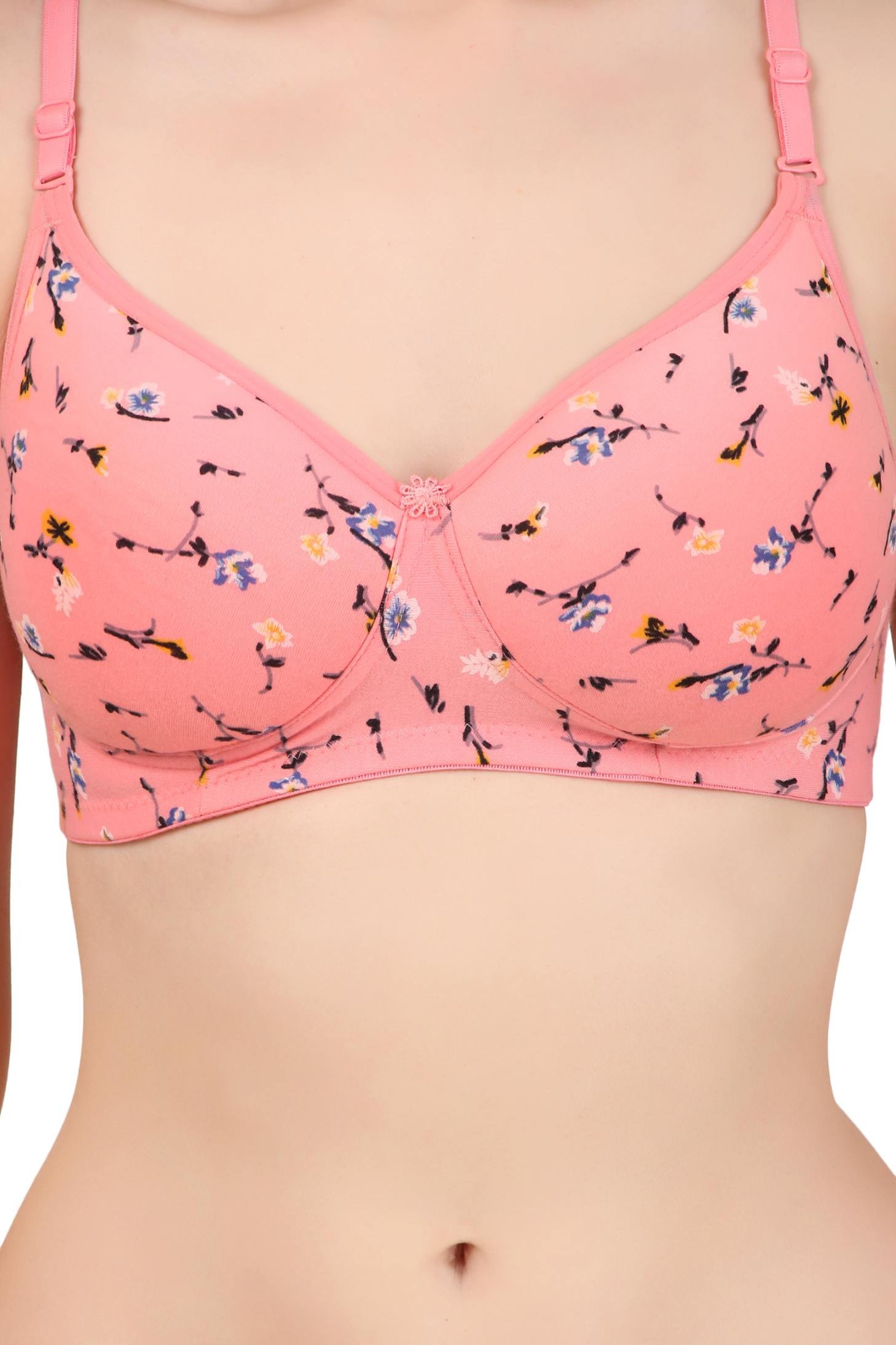 Seamless Printed Lightly Padded Bra