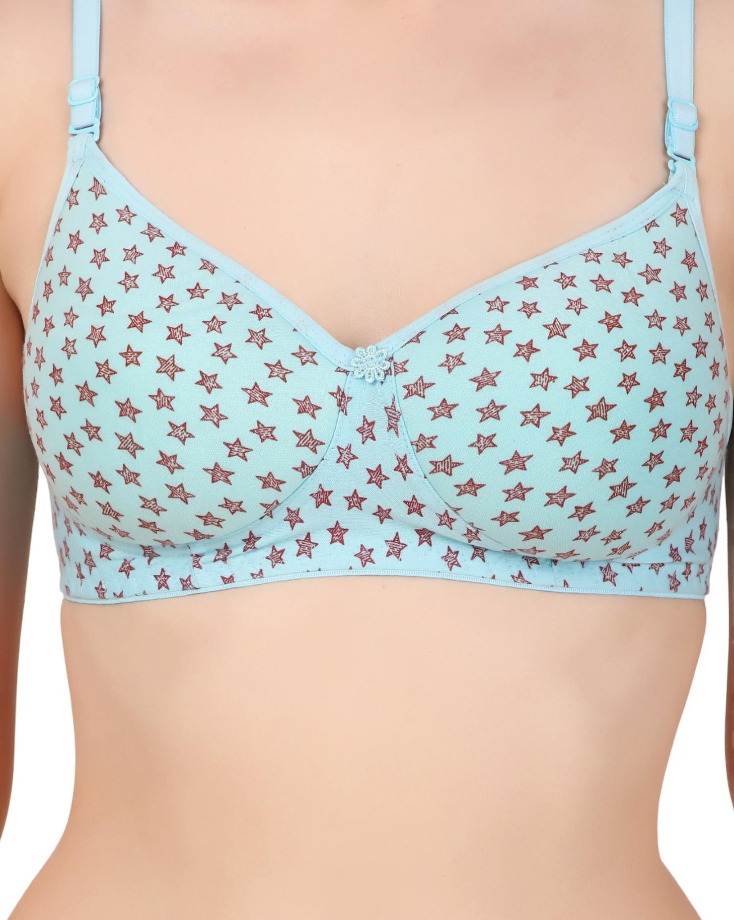 TwinkleSoft Star Print Bra