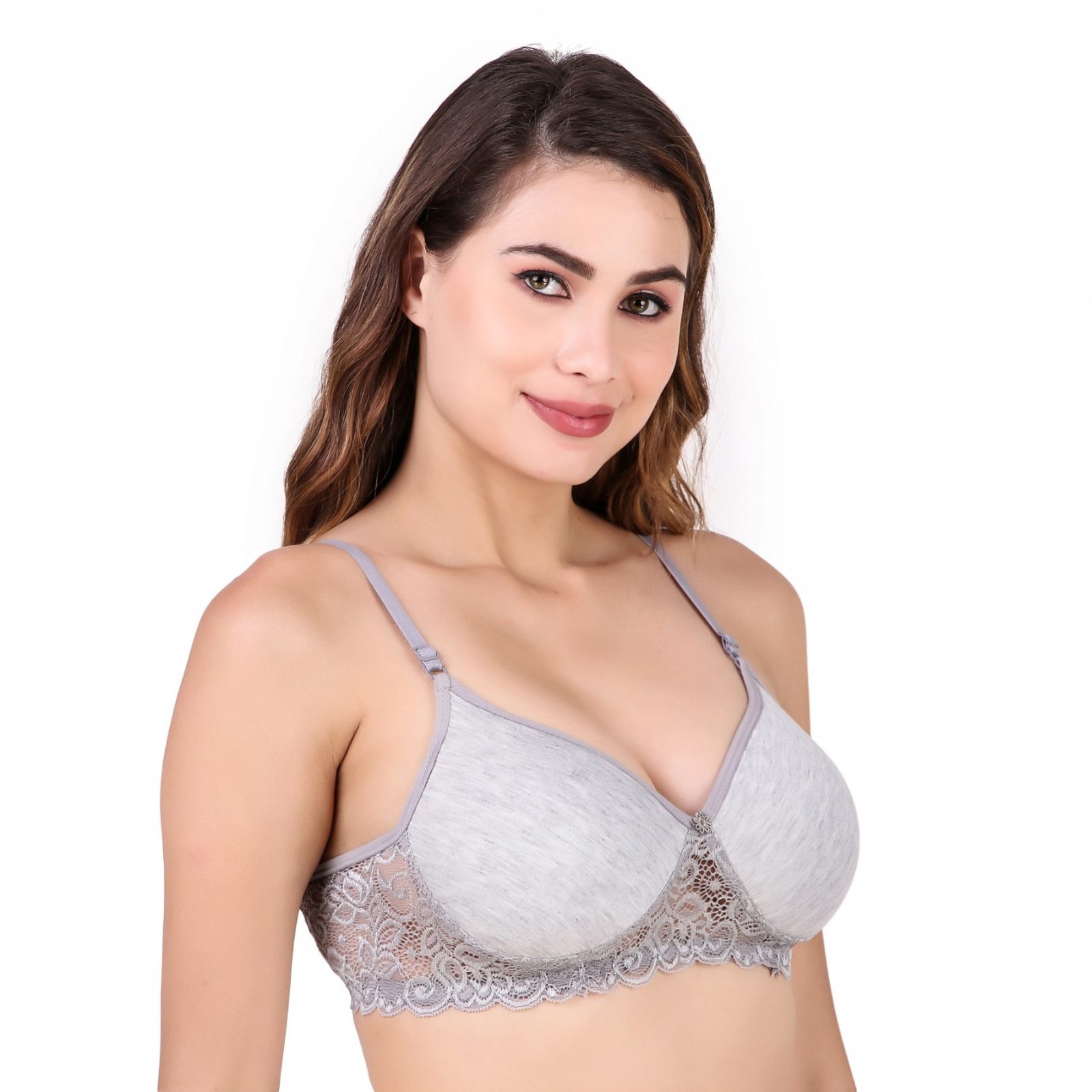 LaceCharm Side Lace Padded Bra