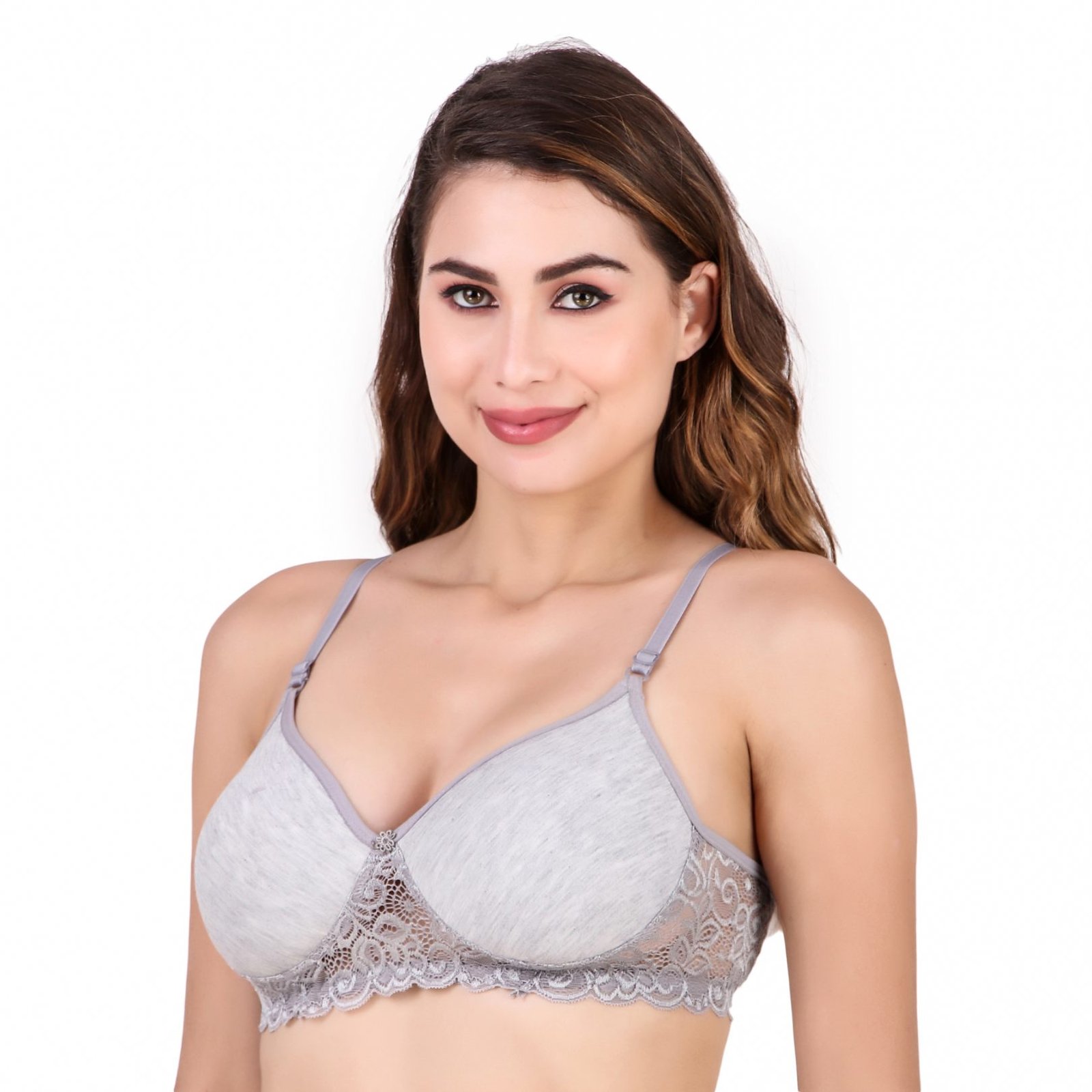 LaceCharm Side Lace Padded Bra