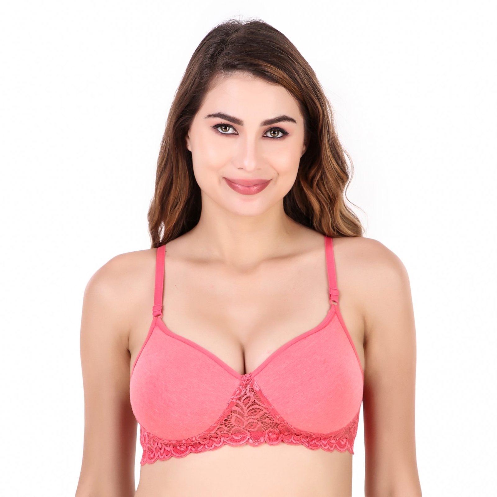 LaceCharm Side Lace Padded Bra