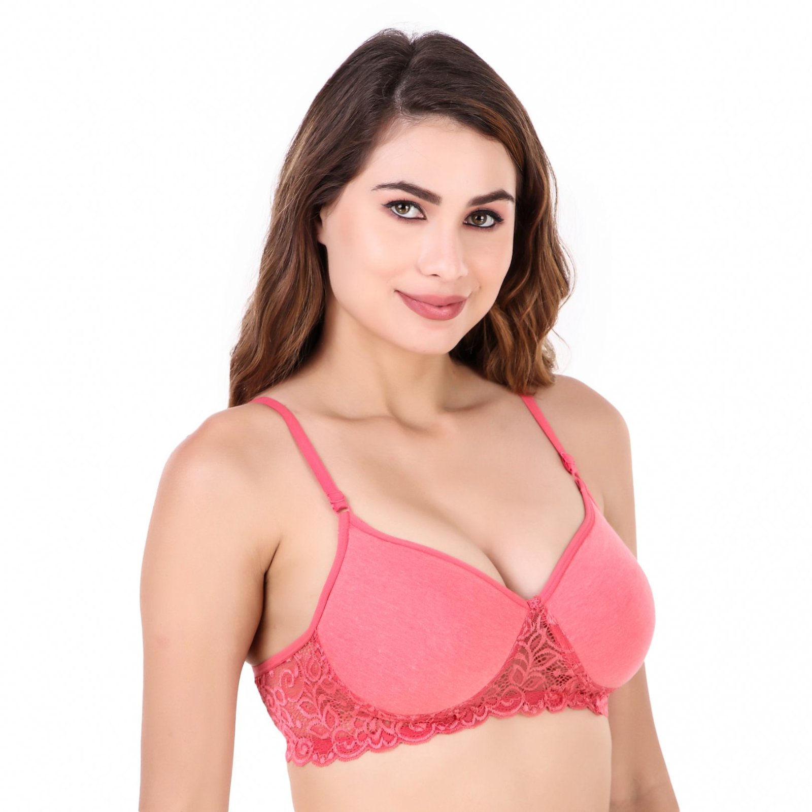 LaceCharm Side Lace Padded Bra