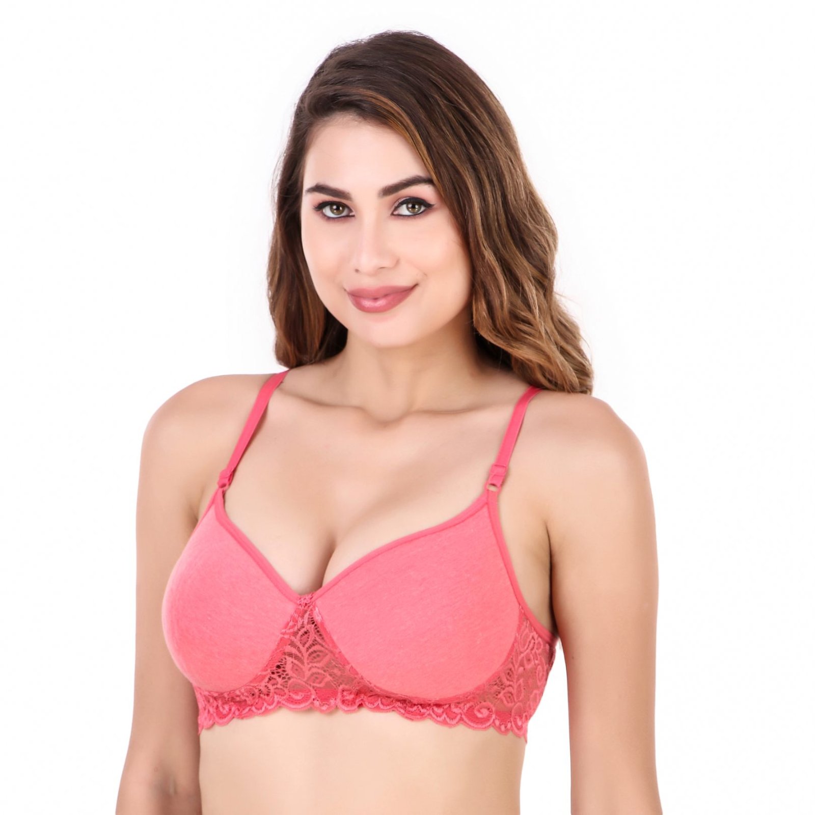LaceCharm Side Lace Padded Bra