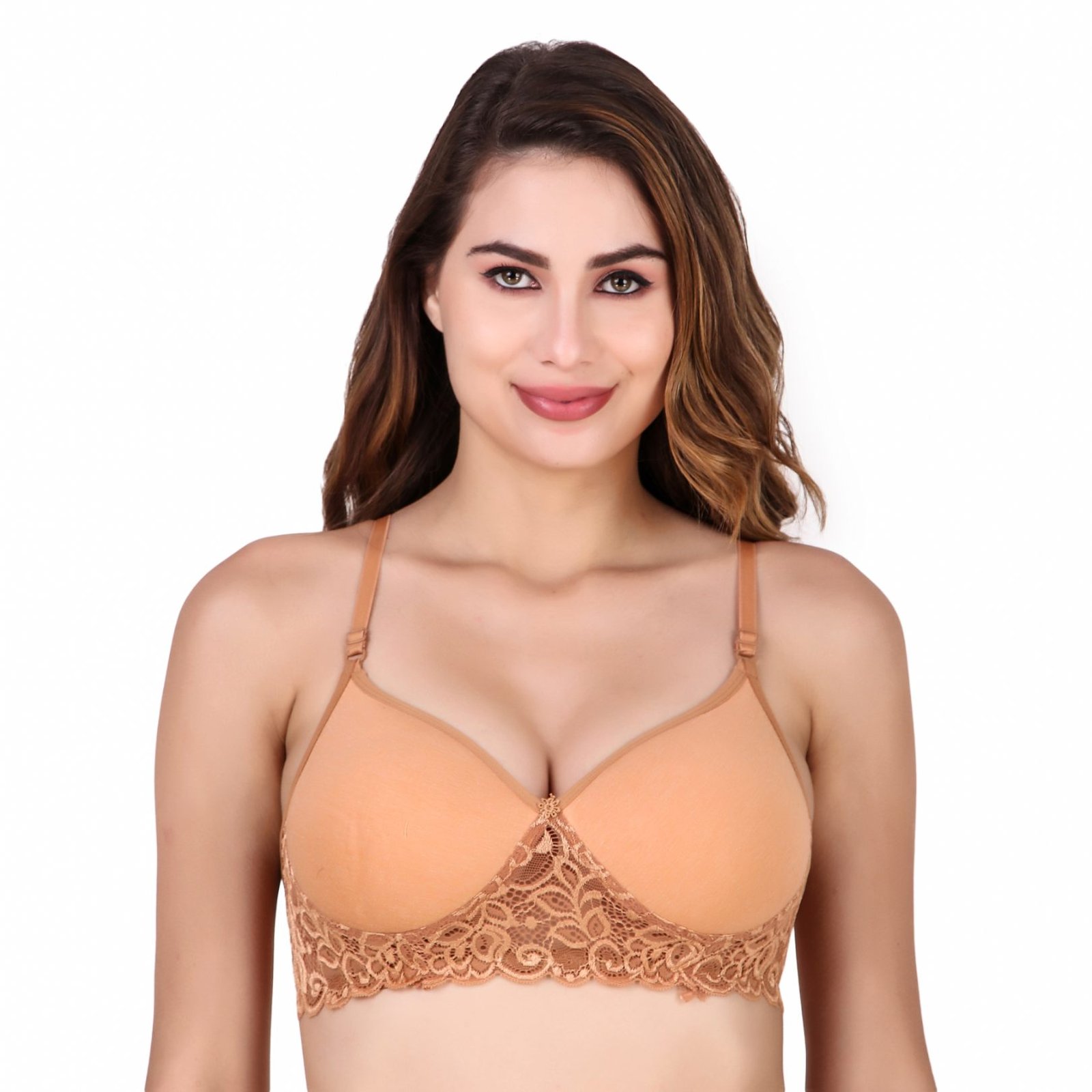 LaceCharm Side Lace Padded Bra