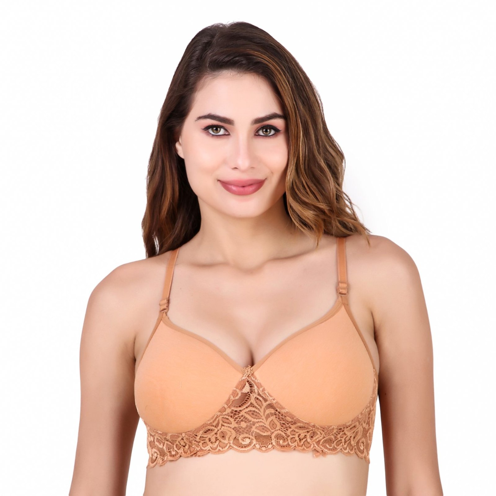 LaceCharm Side Lace Padded Bra
