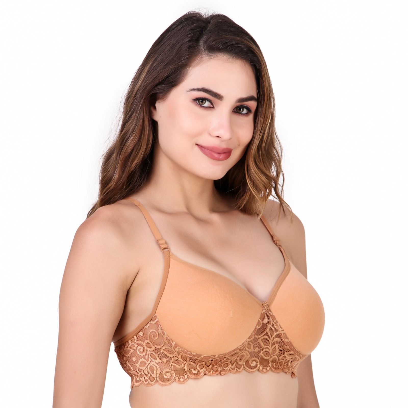 LaceCharm Side Lace Padded Bra