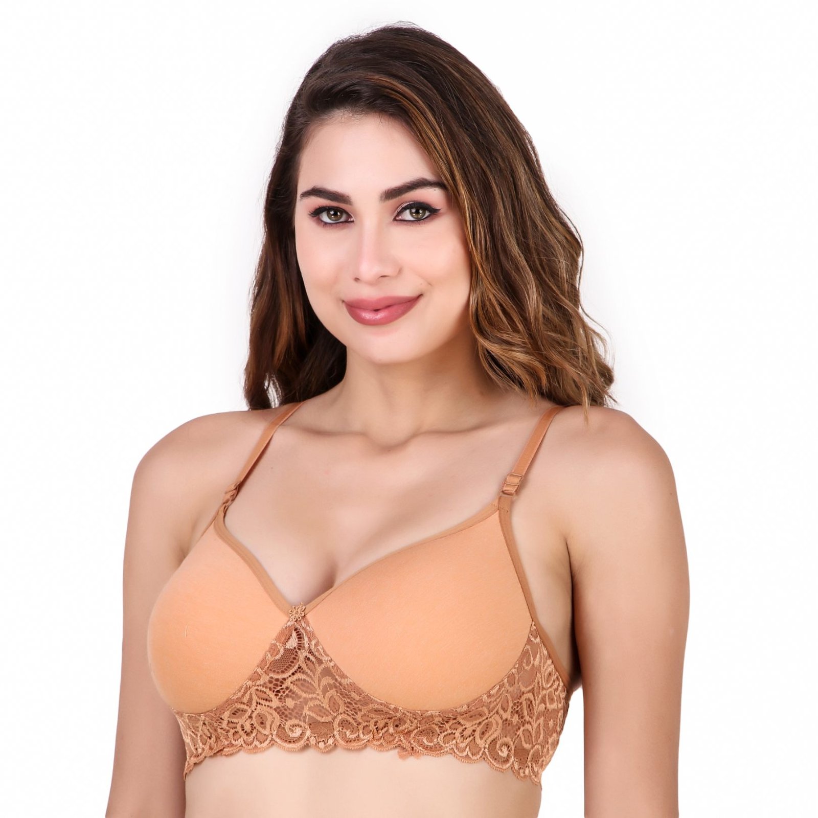 LaceCharm Side Lace Padded Bra