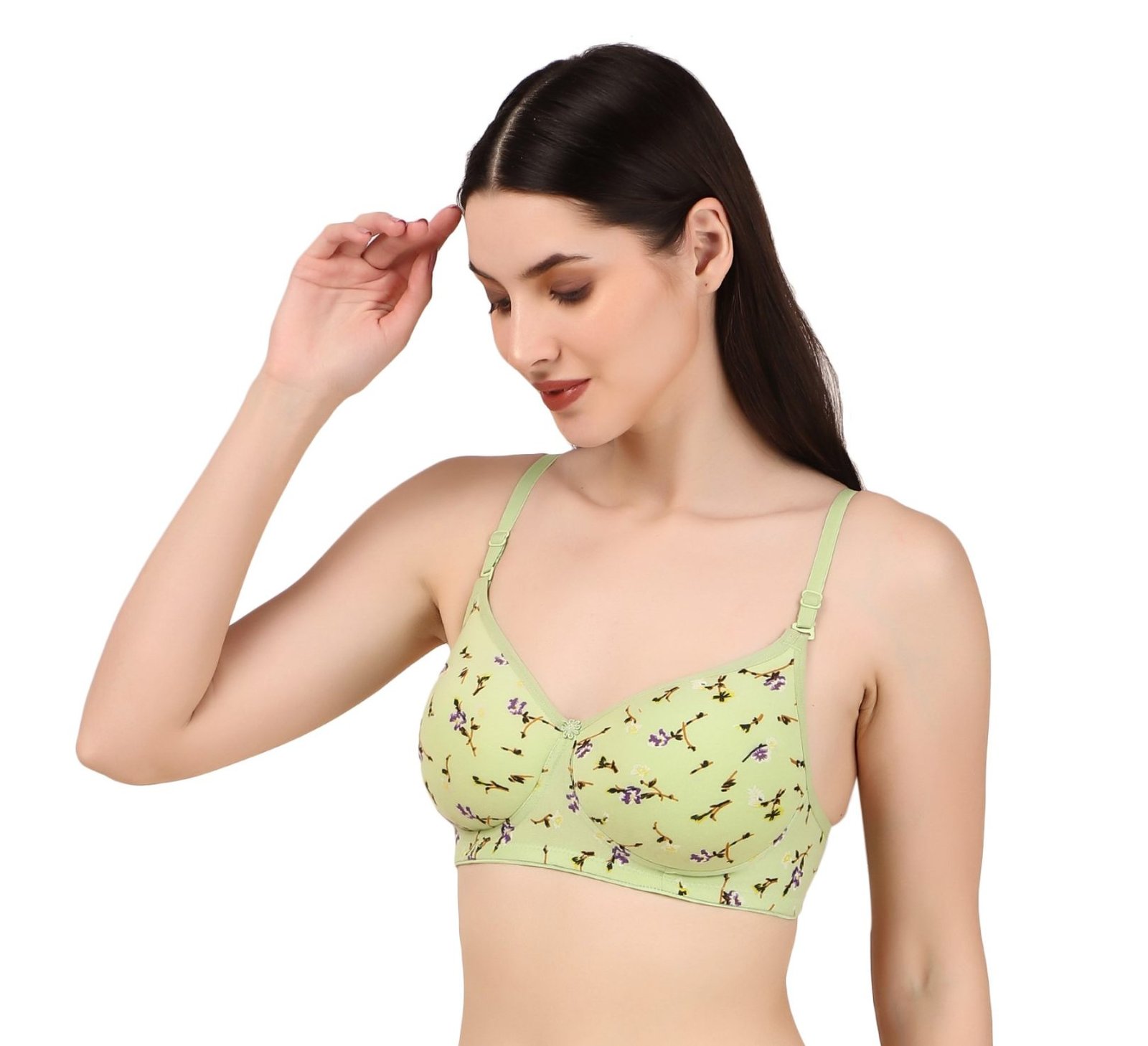 Seamless Printed Lightly Padded Bra