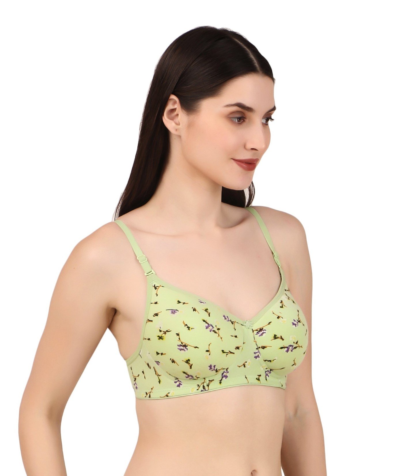 Seamless Printed Lightly Padded Bra