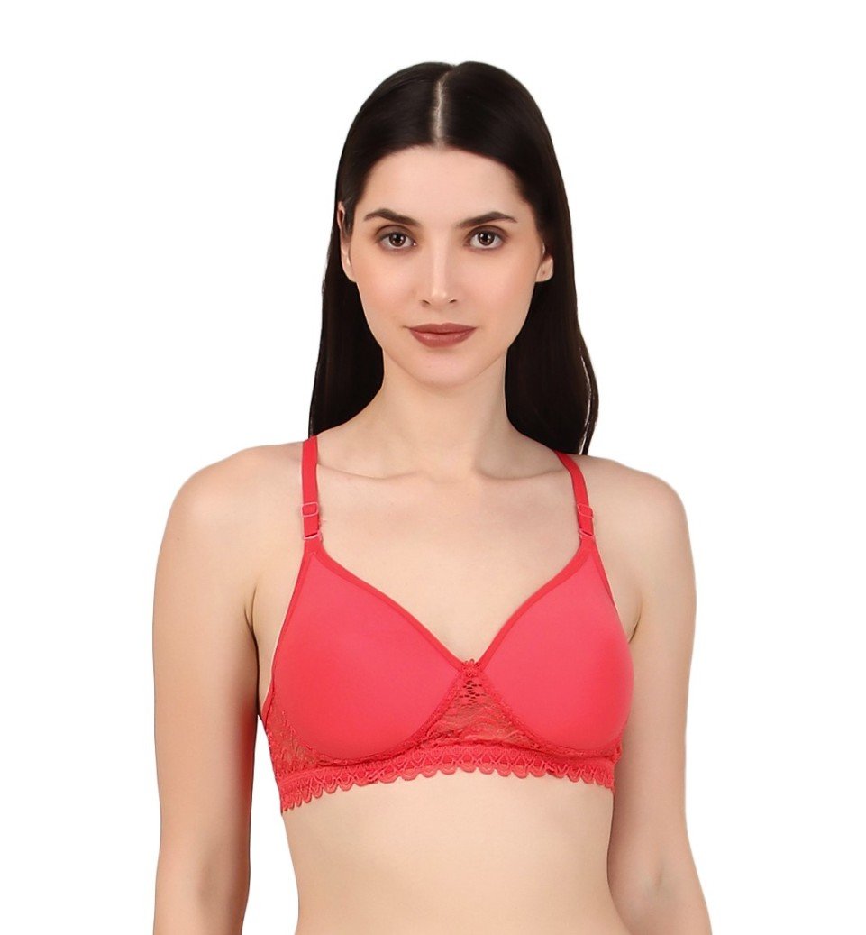 EleganceDot Side Lace Padded Bra