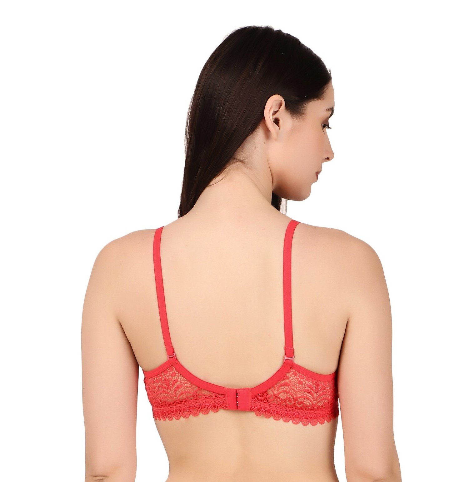 EleganceDot Side Lace Padded Bra