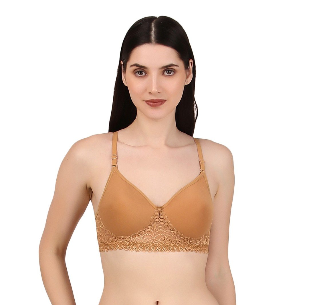 EleganceDot Side Lace Padded Bra