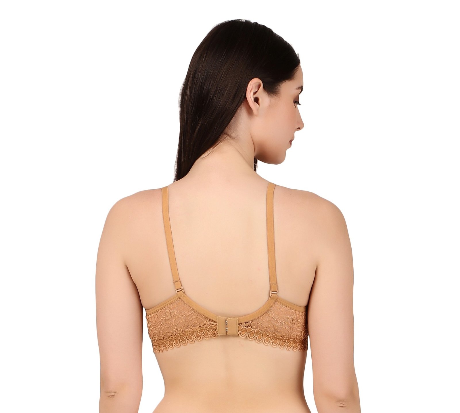 EleganceDot Side Lace Padded Bra
