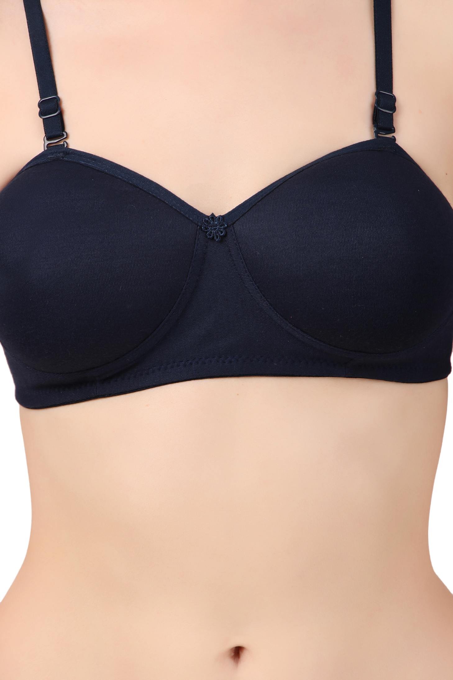 Solid Color Lightly Padded Bra