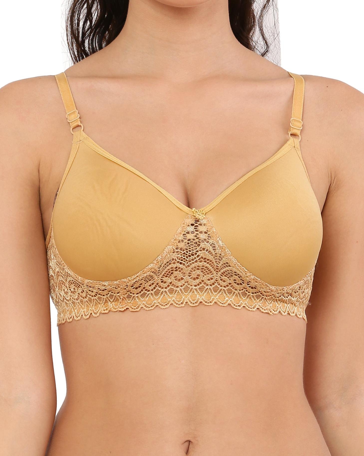 Seamless Padded Lace Bra Bralette