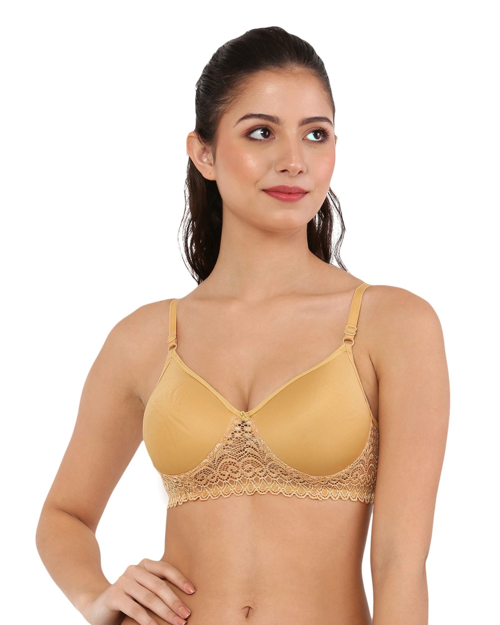 Seamless Padded Lace Bra Bralette