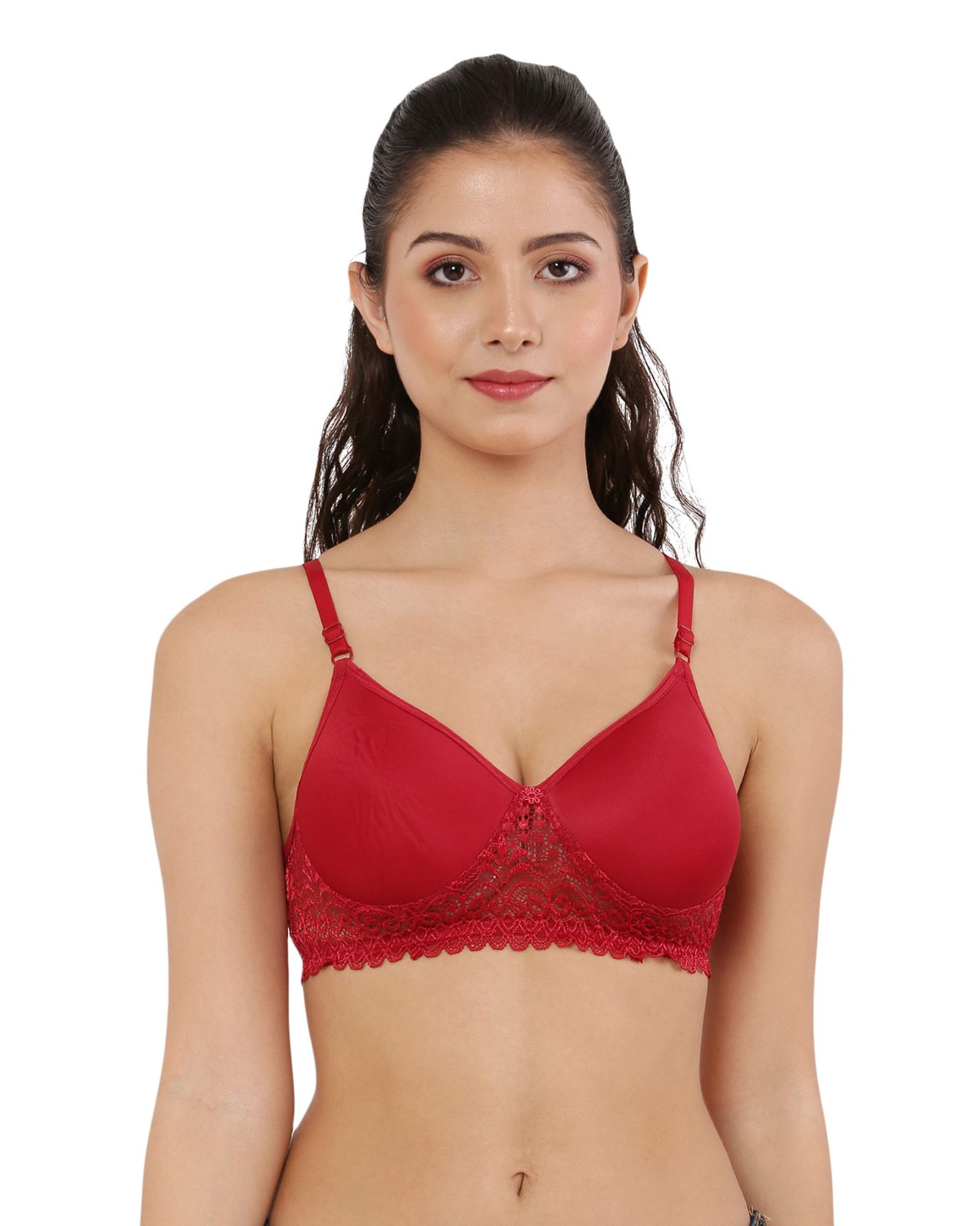 Seamless Padded Lace Bra Bralette