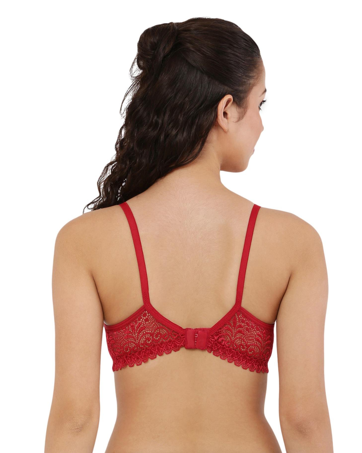 Seamless Padded Lace Bra Bralette